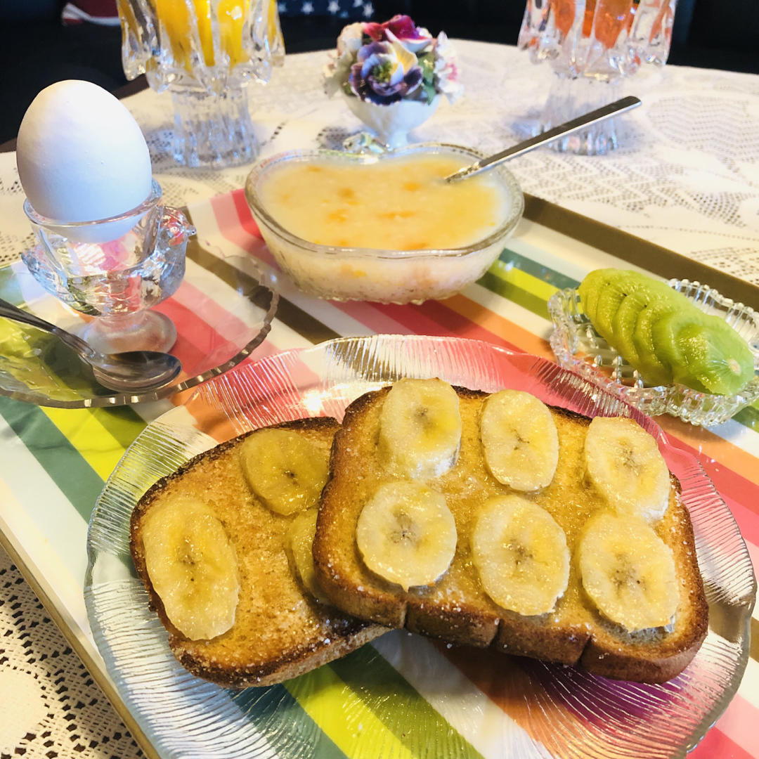 好吃到哭的香蕉烤吐司❗️酥脆香甜❗️零失败❗️