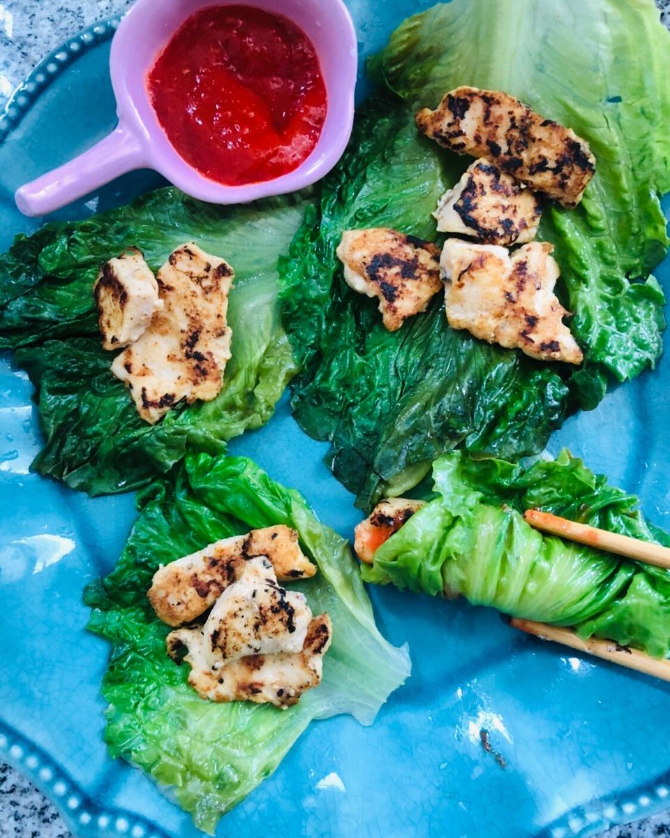 低卡   生菜包鸡胸肉