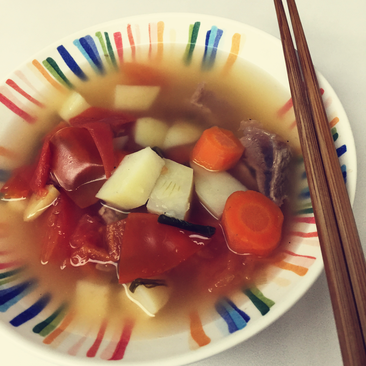 土豆番茄牛腩汤