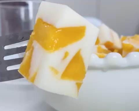 芒果奶布丁VS黄桃奶布丁