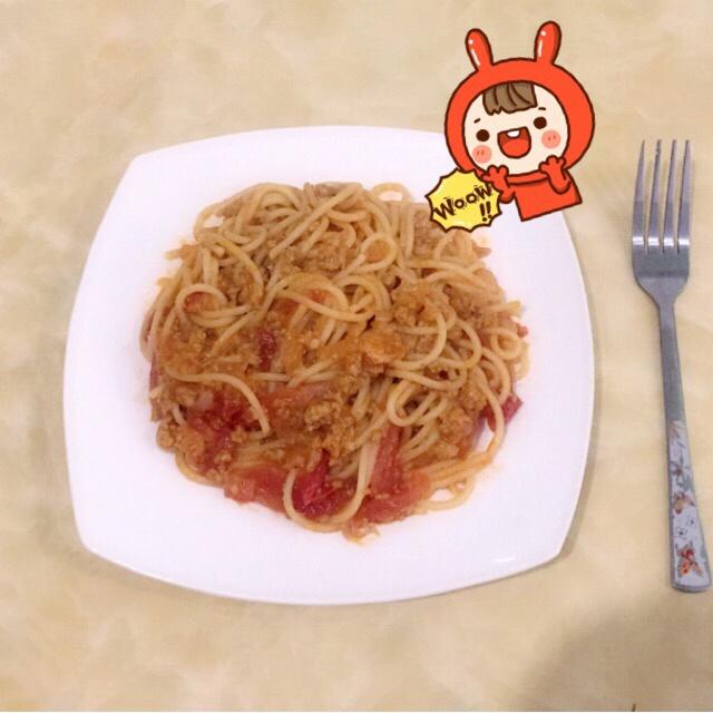 番茄肉酱意大利面