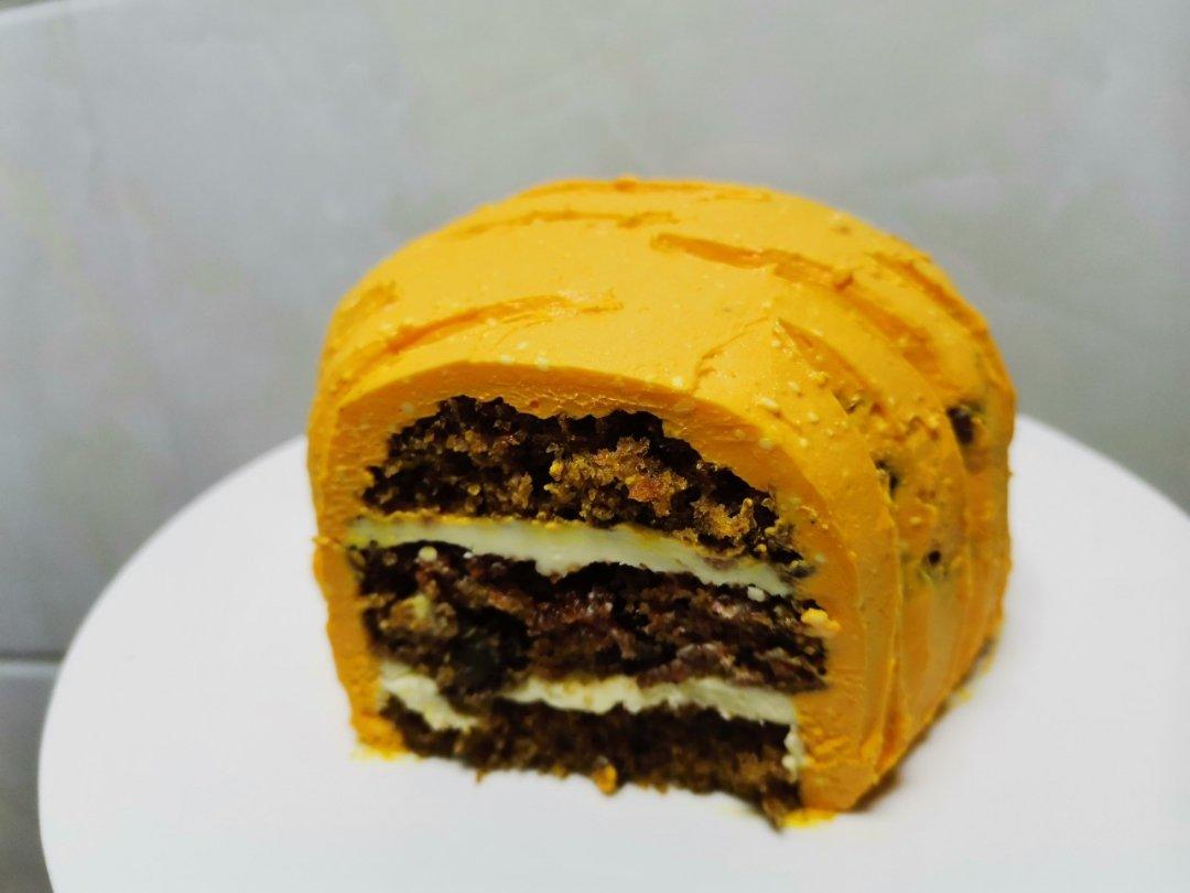 胡萝卜乳酪蛋糕--两种蛋糕体，两种奶酪霜