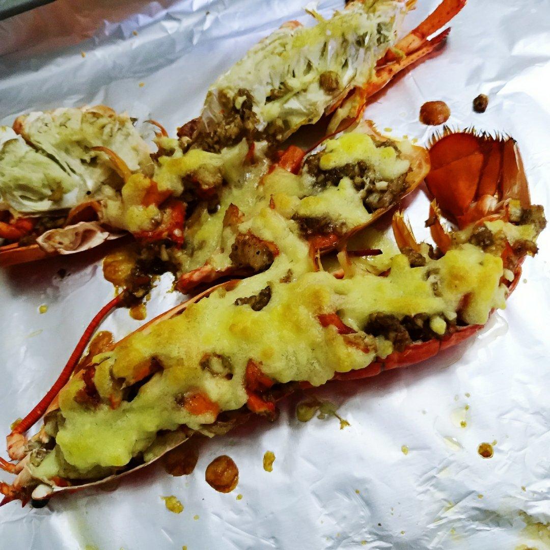 芝士焗龙虾-（简单做法）