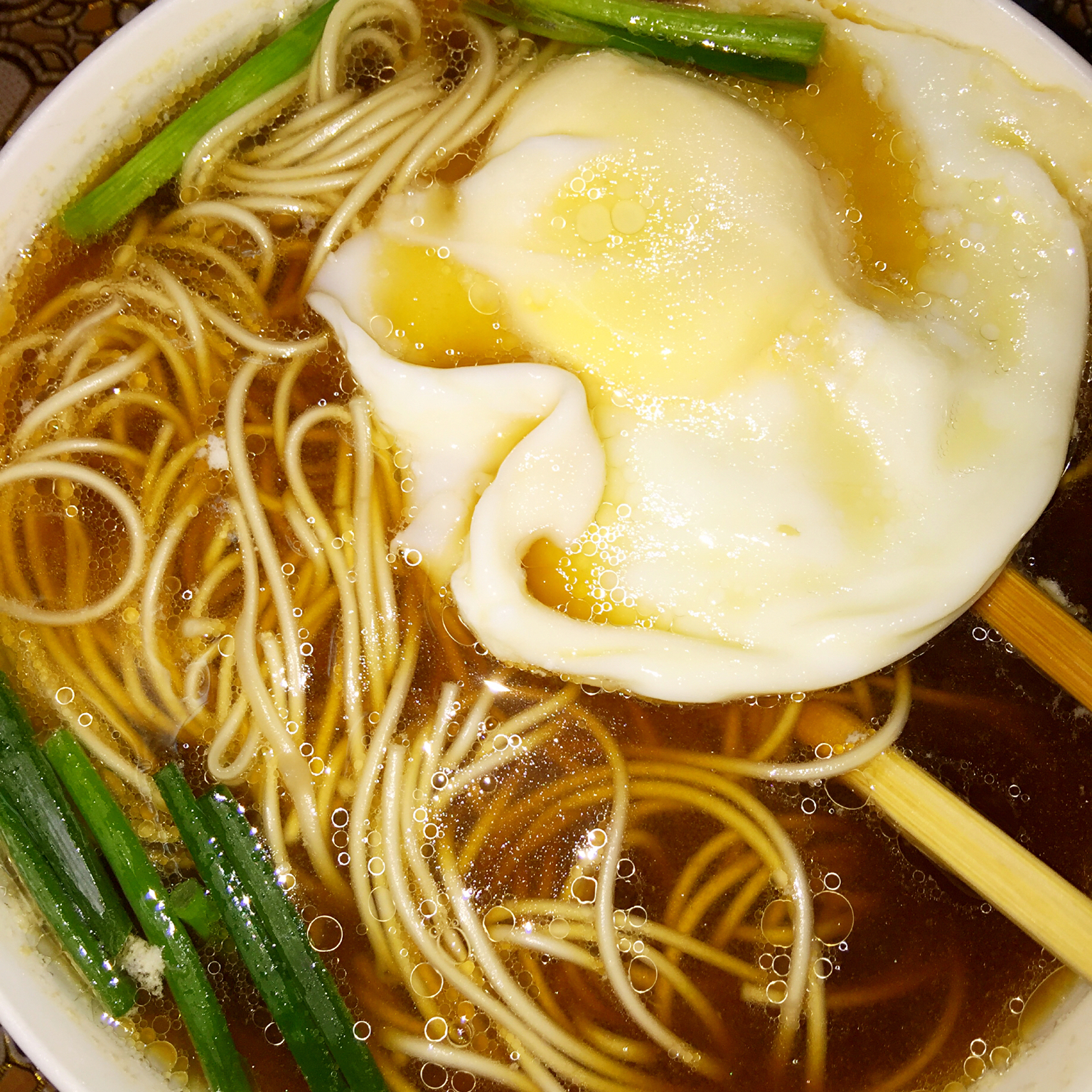 小葱麻油酱油面