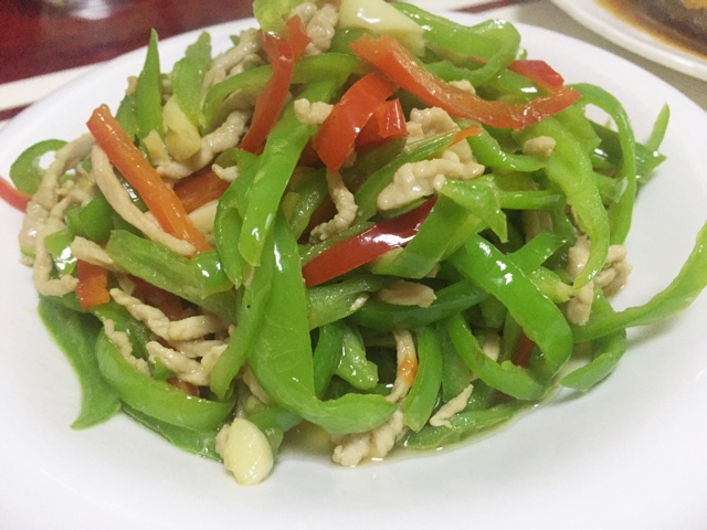 青椒炒肉丝