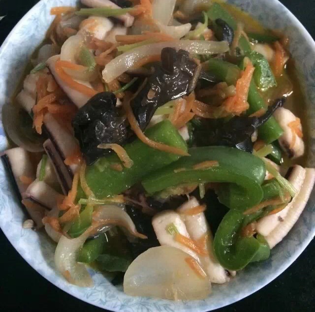 青椒炒鱿鱼