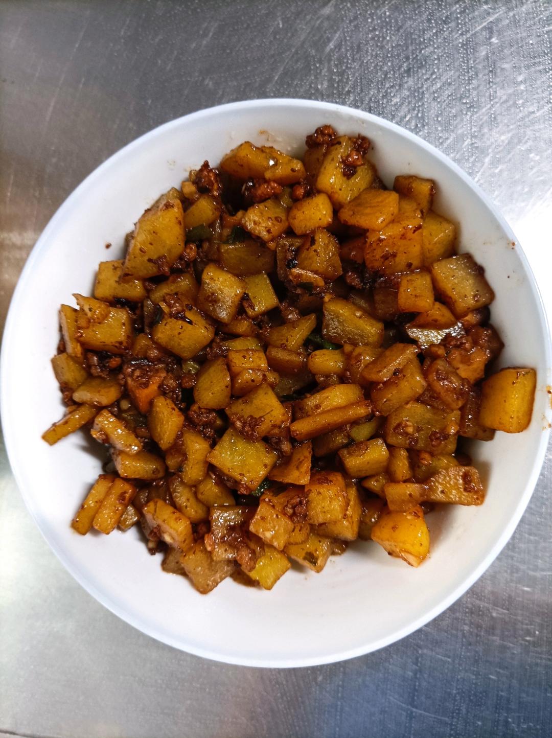 肉末炒土豆