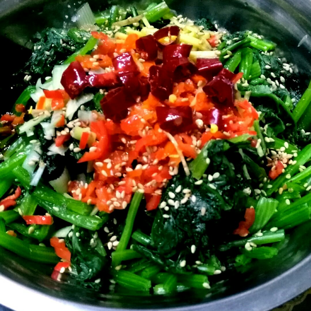 凉拌波菜