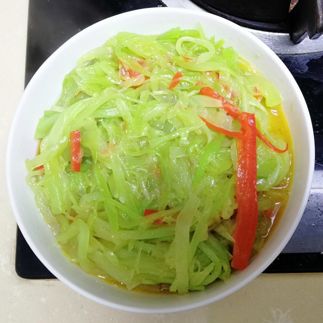 清炒莴笋丝
