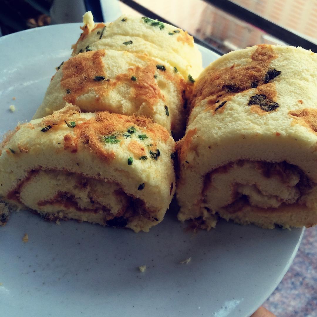 香葱肉松肥蛋糕卷～