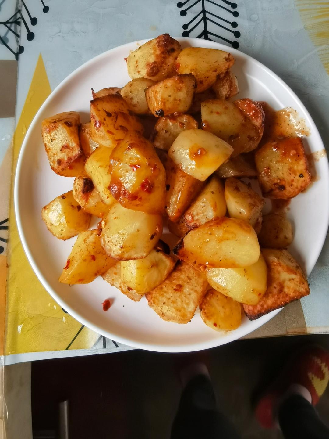 空气炸锅版烤薯角（烤土豆）