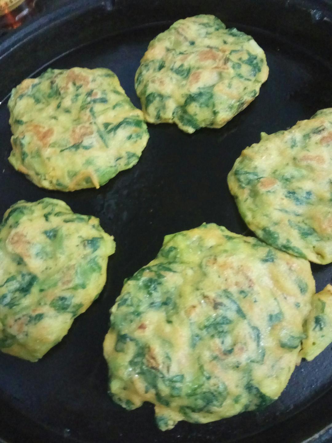 玉米菜饼