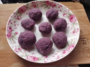 空气炸锅紫薯球的做法 步骤6