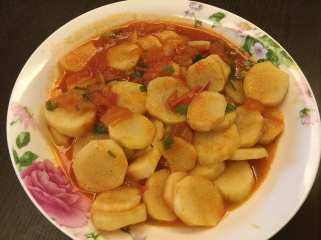 西红柿炒山药