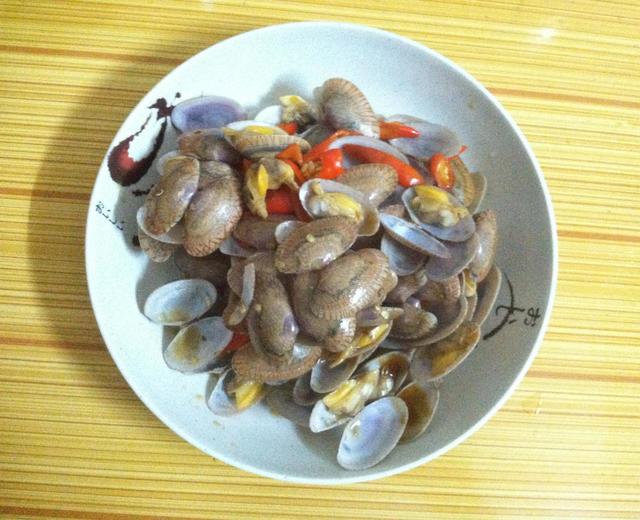 辣炒蚝油花蛤的做法