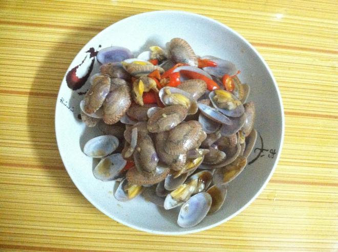 辣炒蚝油花蛤的做法