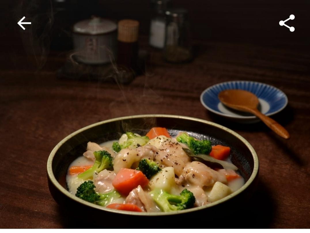 奶油白酱鸡肉炖菜（我的深夜食堂）美善品小美食谱
