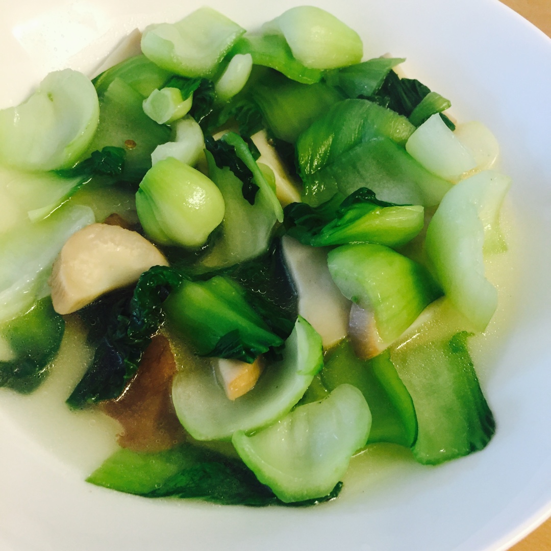 蘑菇炒青菜