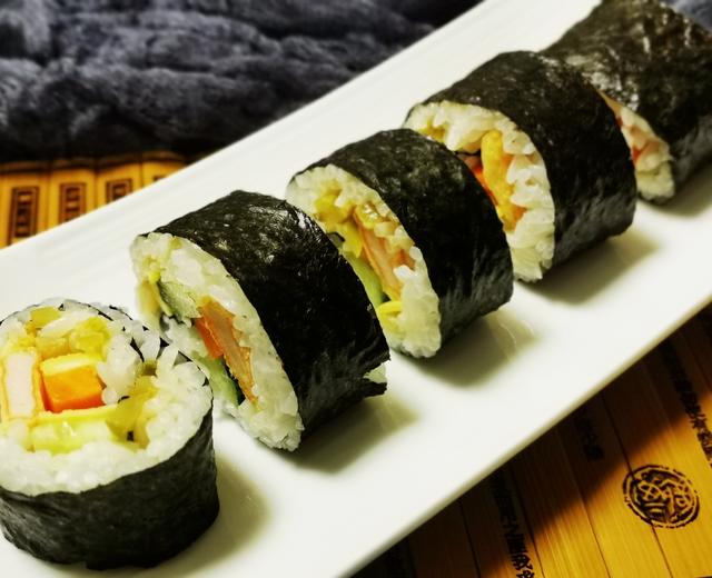 香煎蟹肉棒寿司的做法