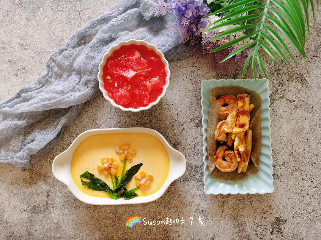 向日葵🌻蒸蛋｜松下JK180蒸烤箱菜谱