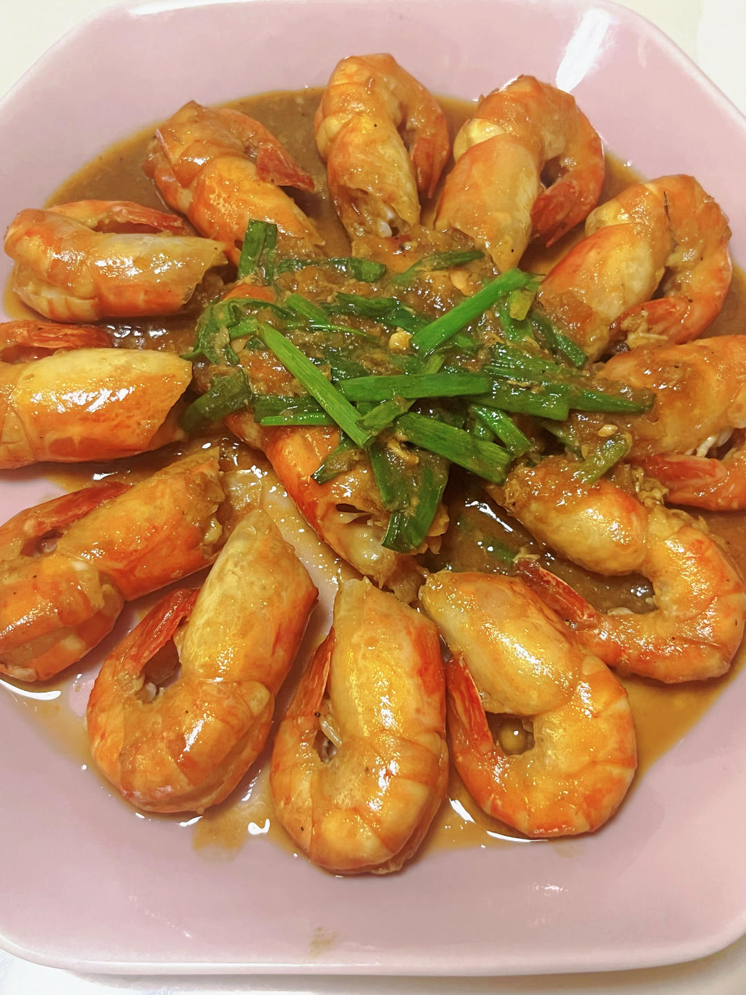 芥末蒜蓉罗氏虾