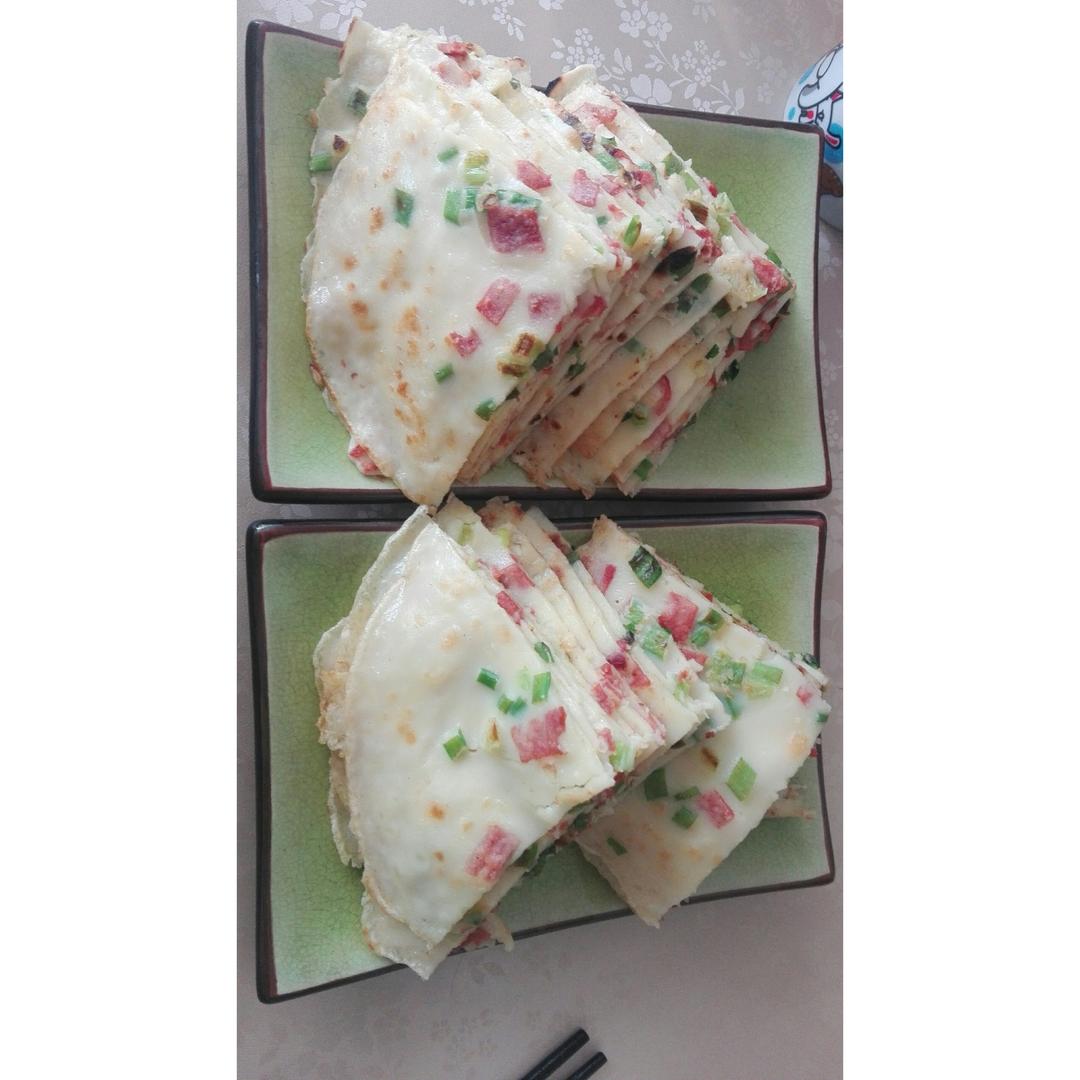 培根香葱鸡蛋饼