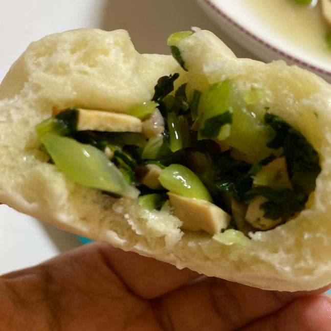节省一半时间的大包子（另付翠绿菜包子，肉包子，腹黑包子食谱）