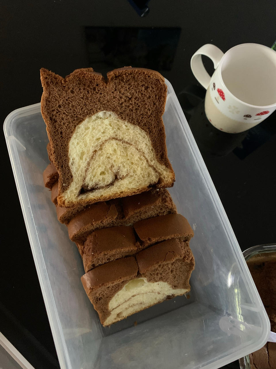 柔软的黑钻吐司🍞可可蛋糕夹牛奶吐司 一箭双雕的美味