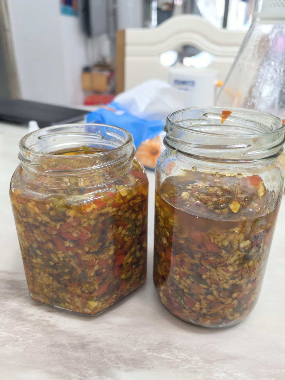 自制青红辣椒酱