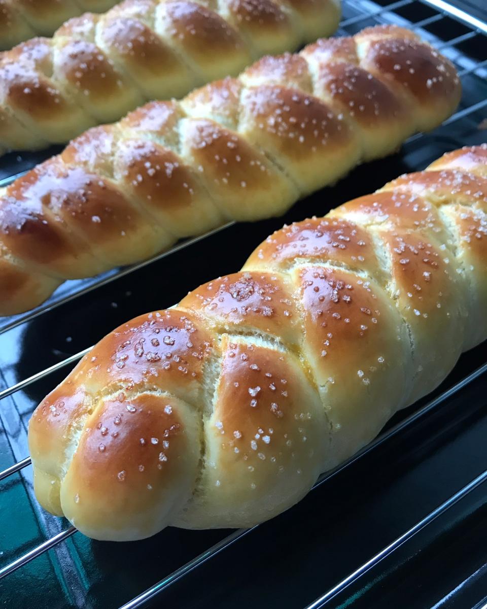鲍鲍__717做的砂糖麻花面包(两股辫子)