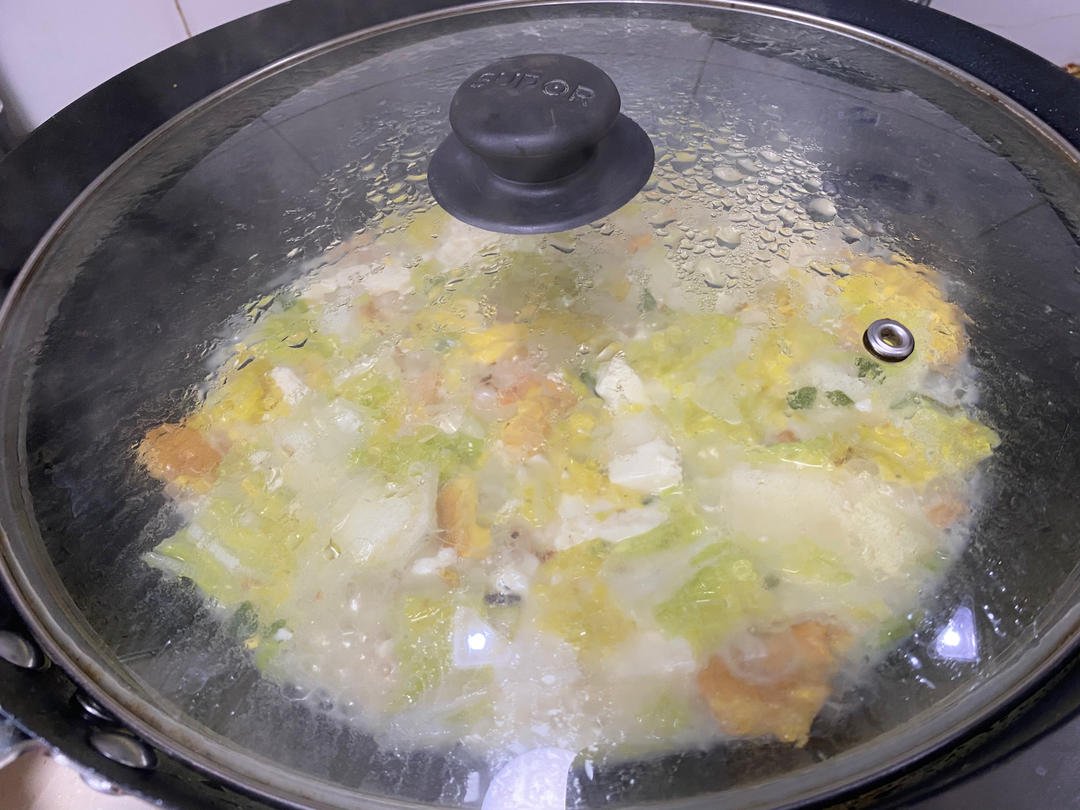 虾仁白菜豆腐减脂汤