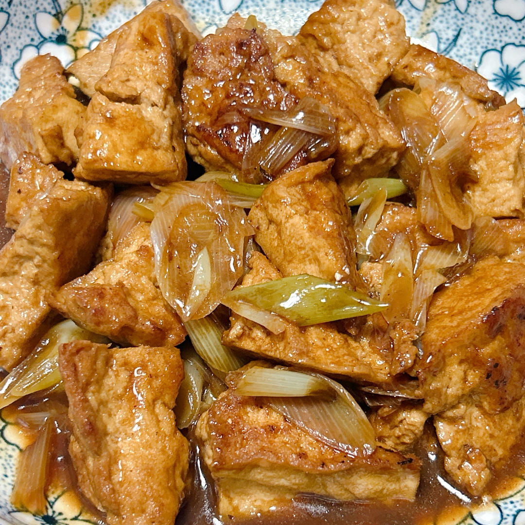 家常快手菜~葱烧豆腐