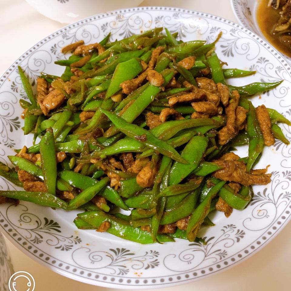 豆角炒肉