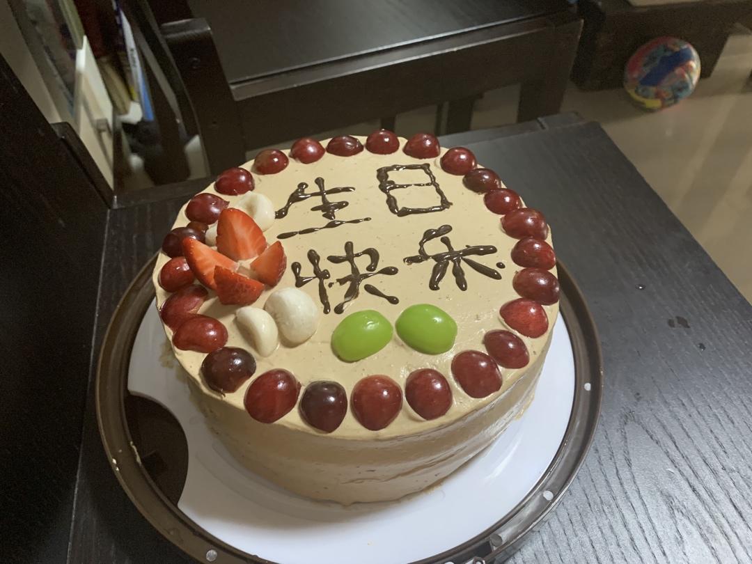 8寸巧克力戚风蛋糕