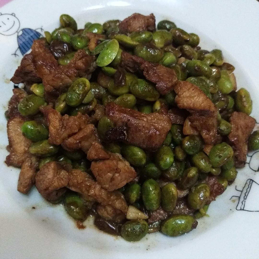 青豆炒肉