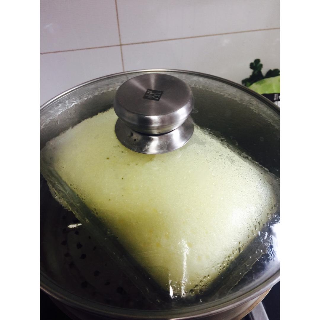 零失败戚风蒸蛋糕（8寸）可做蛋糕胚（另附红丝绒蒸蛋糕做法）