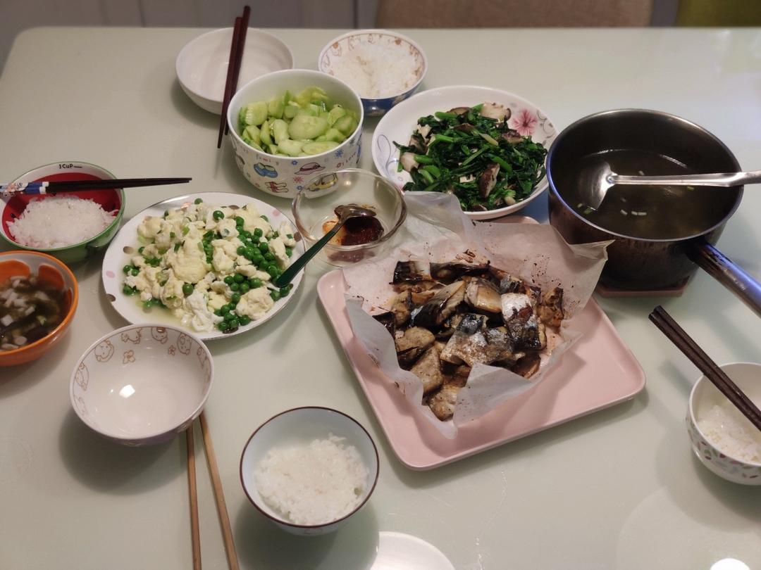 空气炸锅烤鱼无油媲美日料店盐烤青花鱼减脂