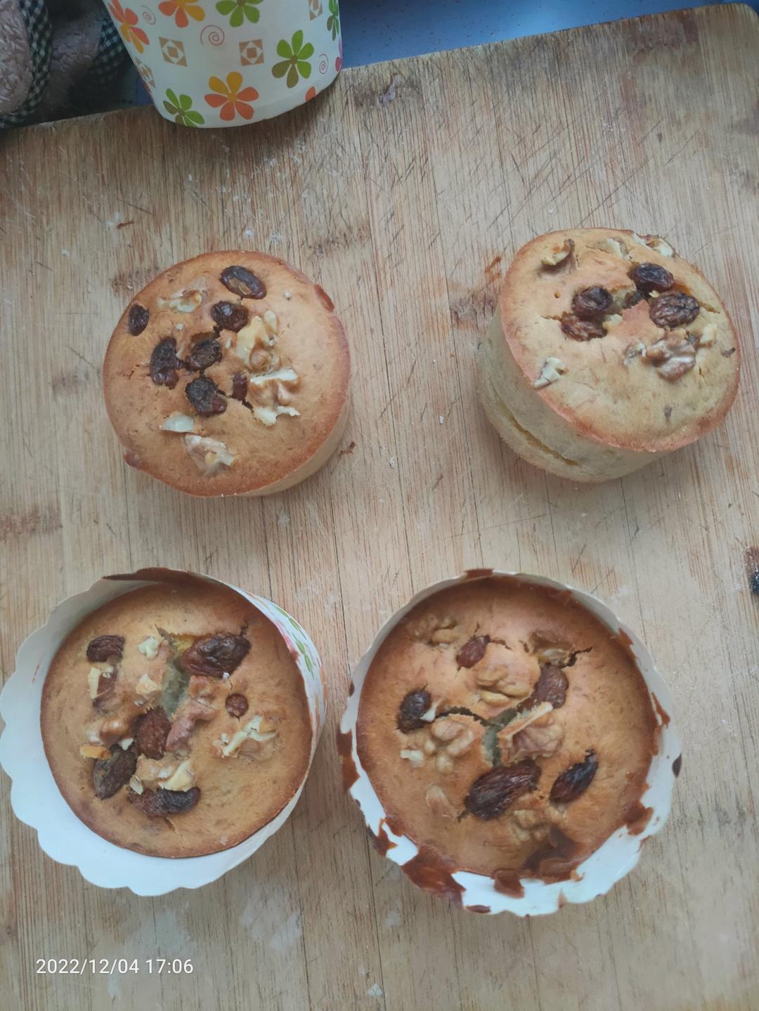 朗姆酒焦糖香蕉🍌玛芬蛋糕🧁一款适合新手的蛋糕