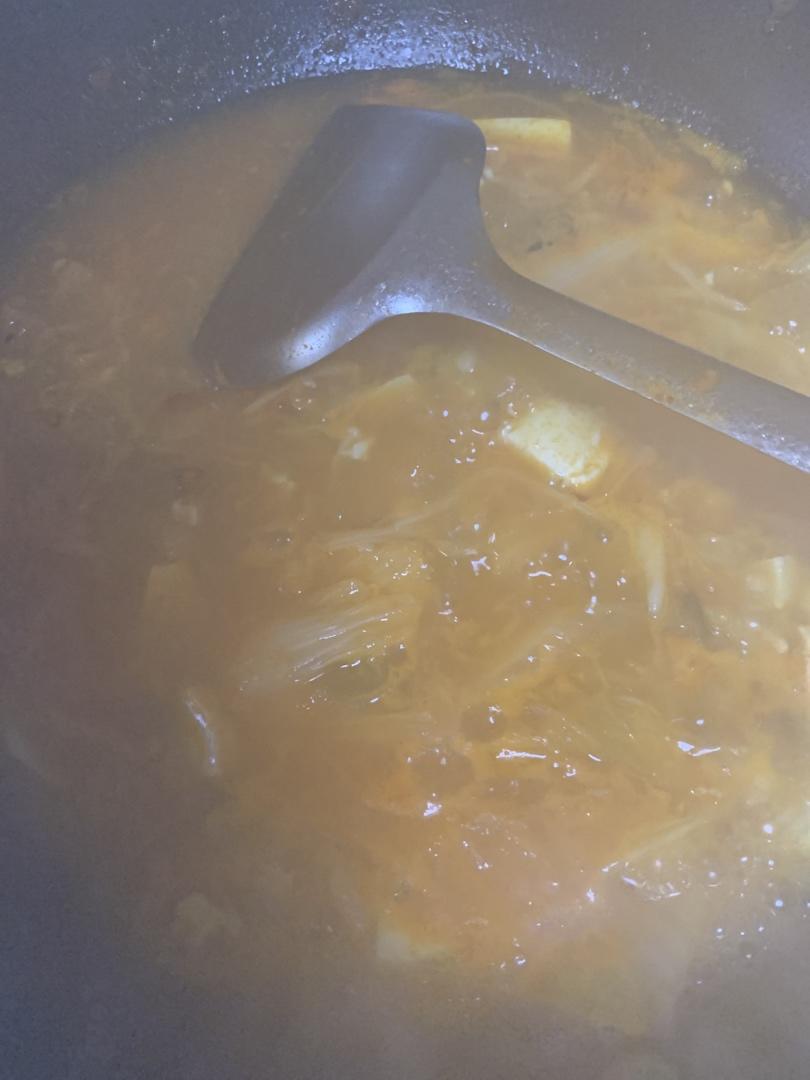辣白菜豆腐汤