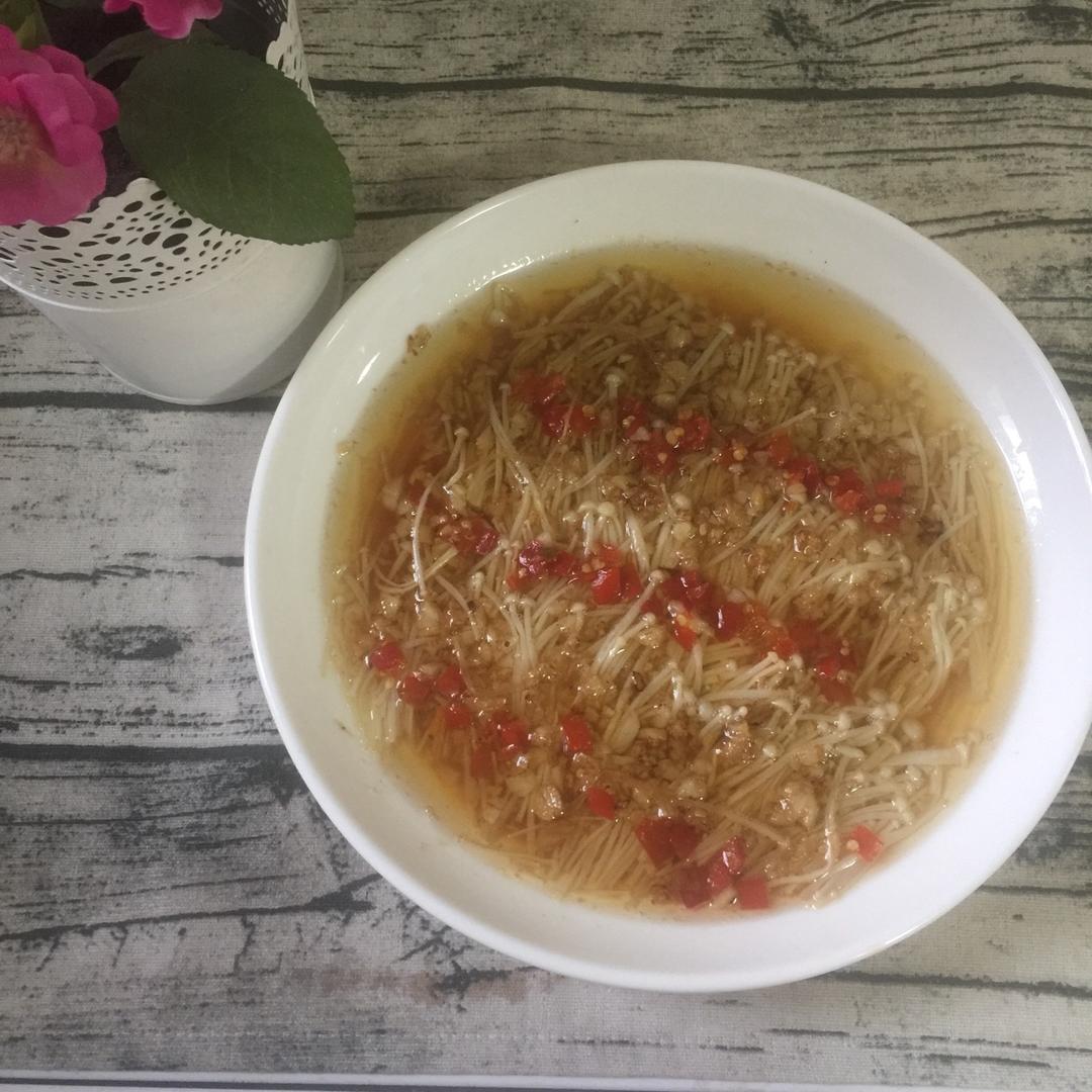 蒜蓉蒸金针菇