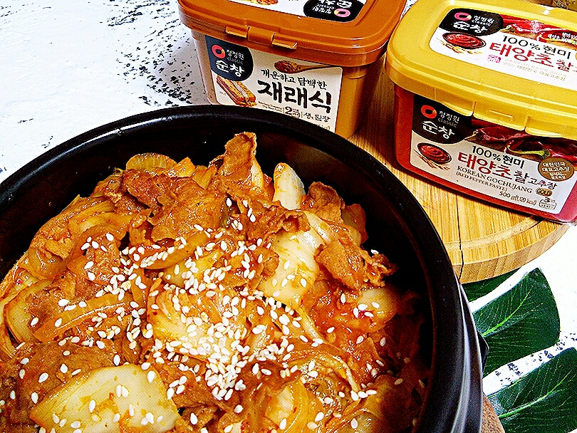 韩式辣白菜肥牛石锅拌饭的做法