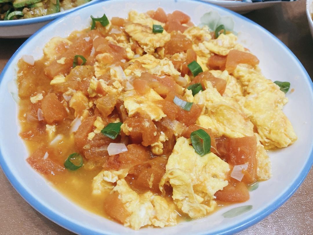 番茄炒鸡蛋（超浓的番茄味）