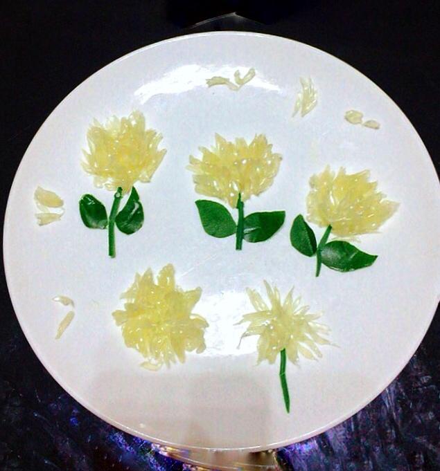 果蔬拼盘盘饰摆盘(柚子盘花)