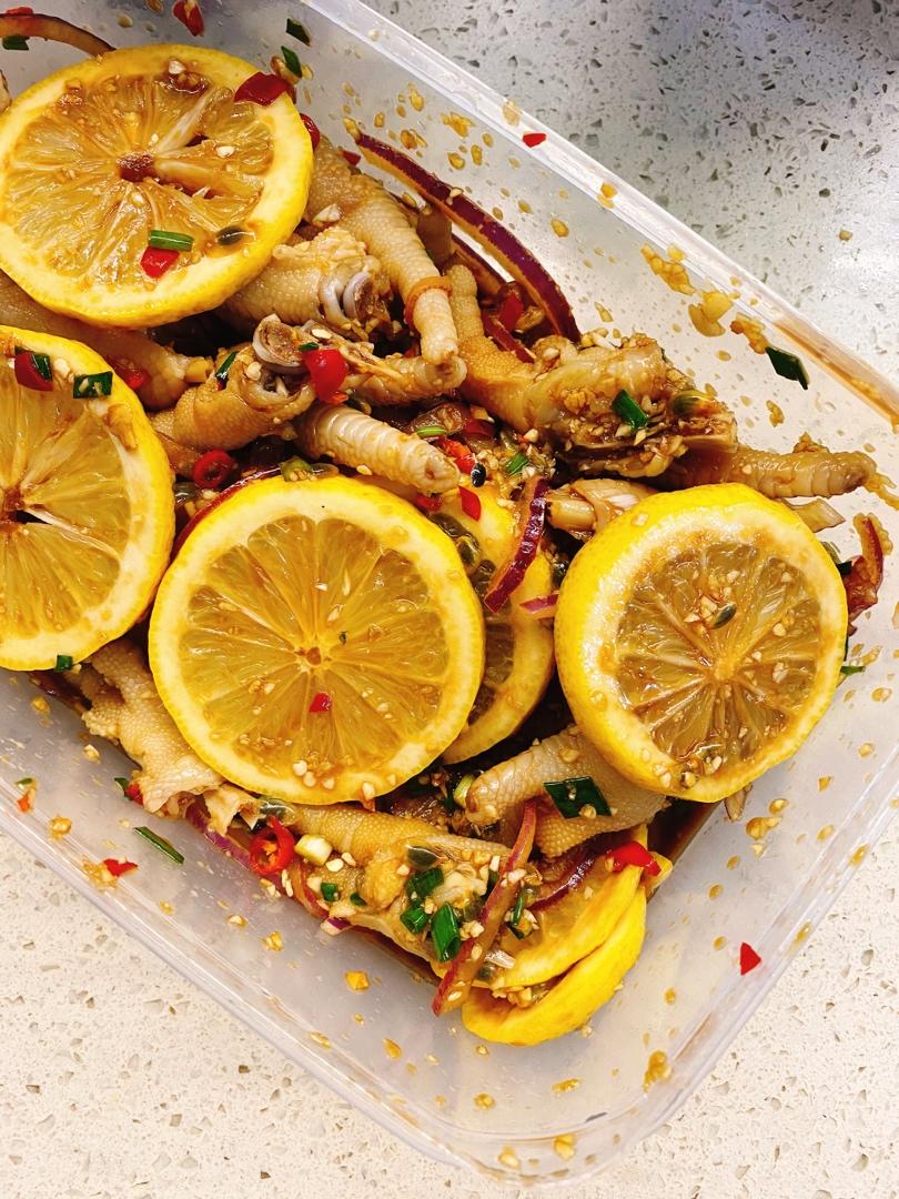 【柠檬酸辣鸡爪】自制超级无敌美味的网红鸡爪