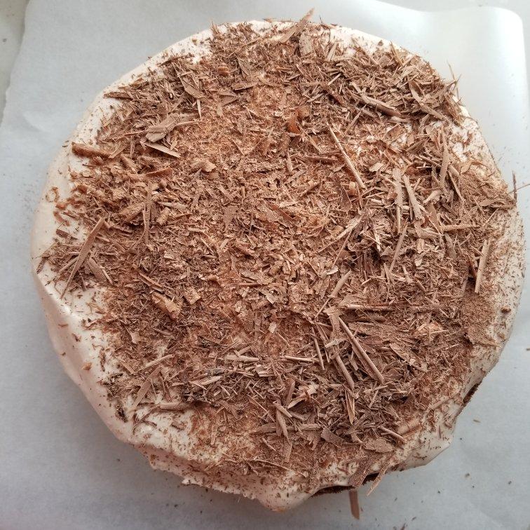 摩卡戚风裸蛋糕