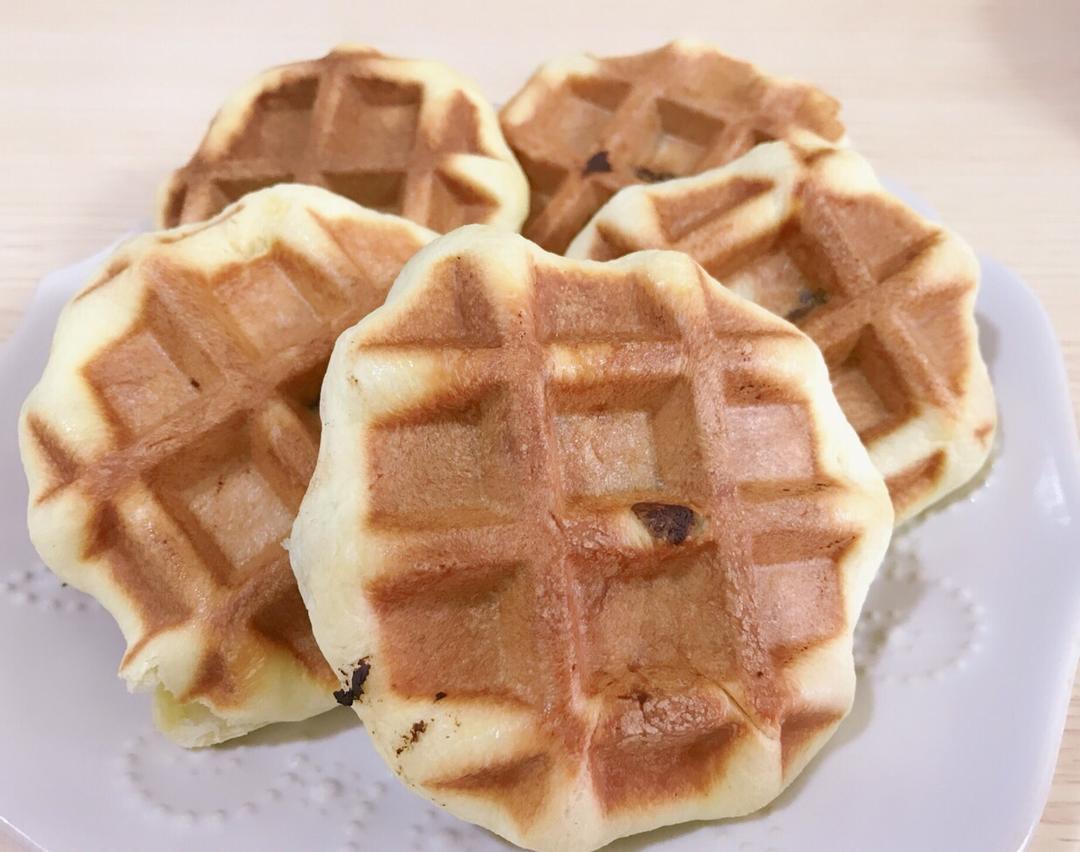 红糖麻薯华夫饼