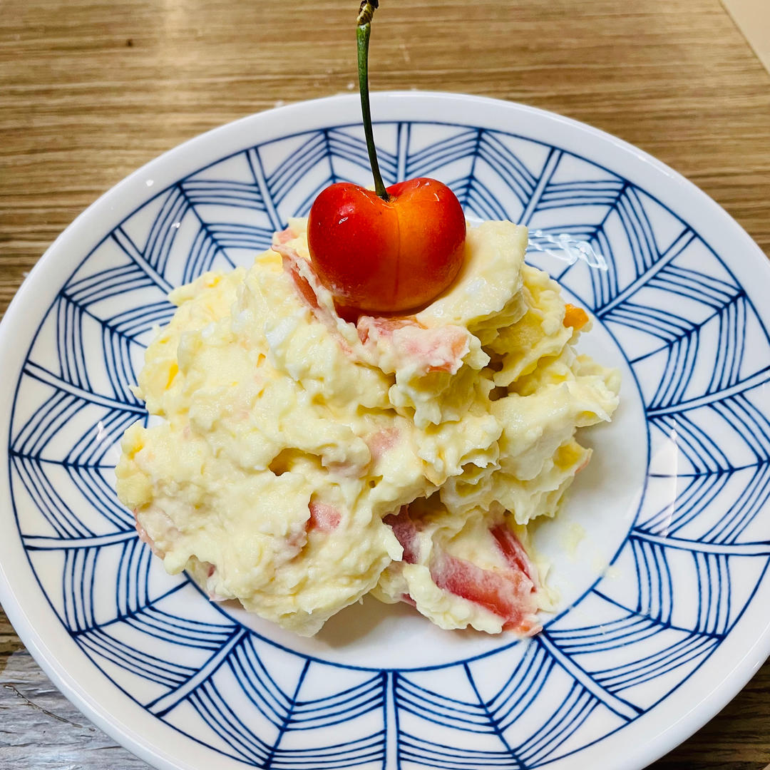 日式土豆泥沙拉（简单易学、健身代餐）
