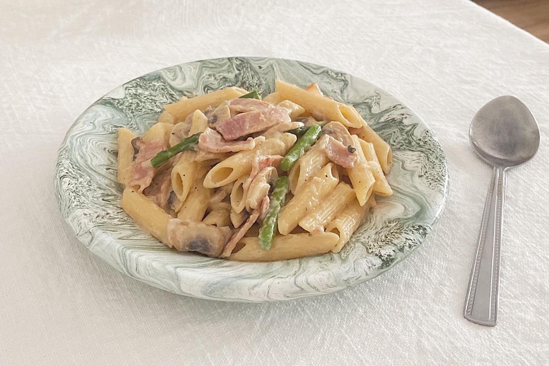 牛奶培根意大利面