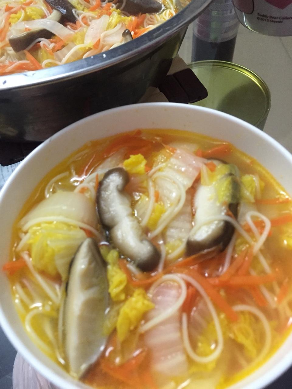 mimohu做的朴素的混汤面