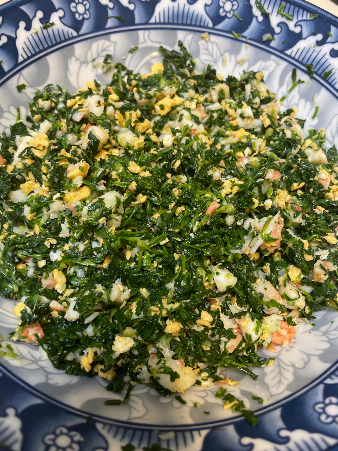 荠菜虾仁水饺